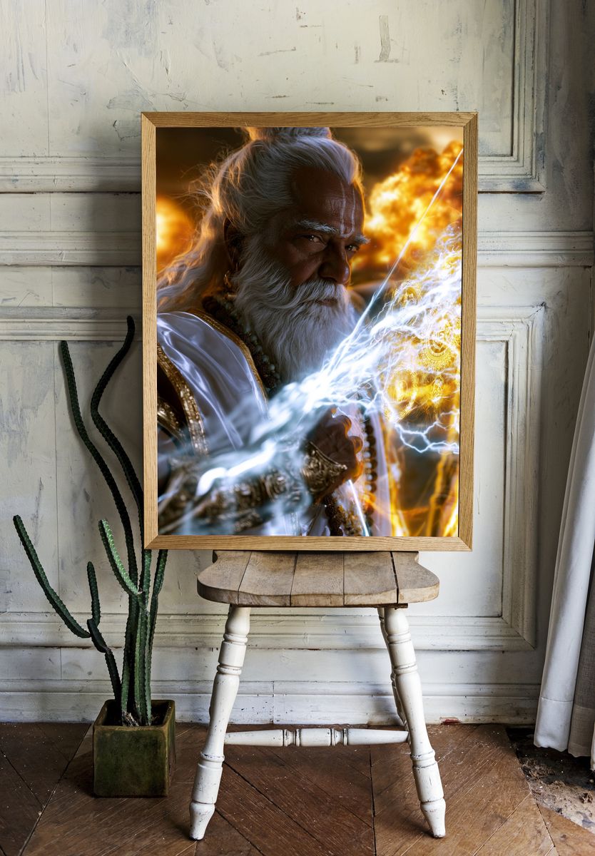 Mystic Elder Portrait Print. room preview