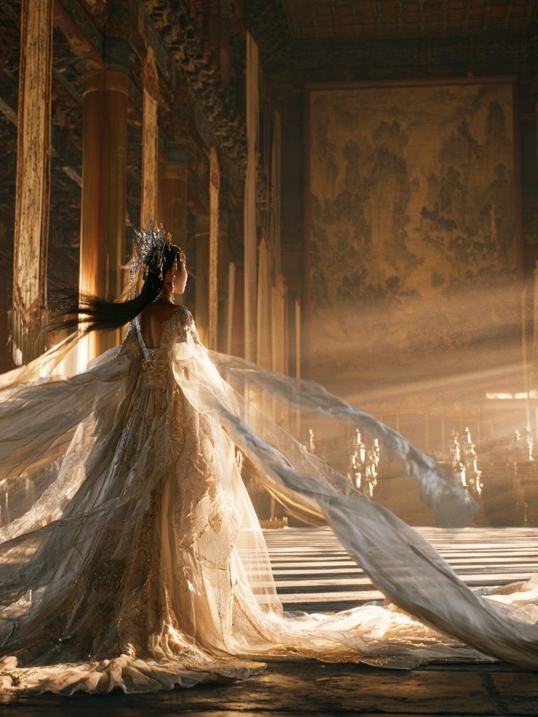 Ethereal Gown Hall Poster. poster detail