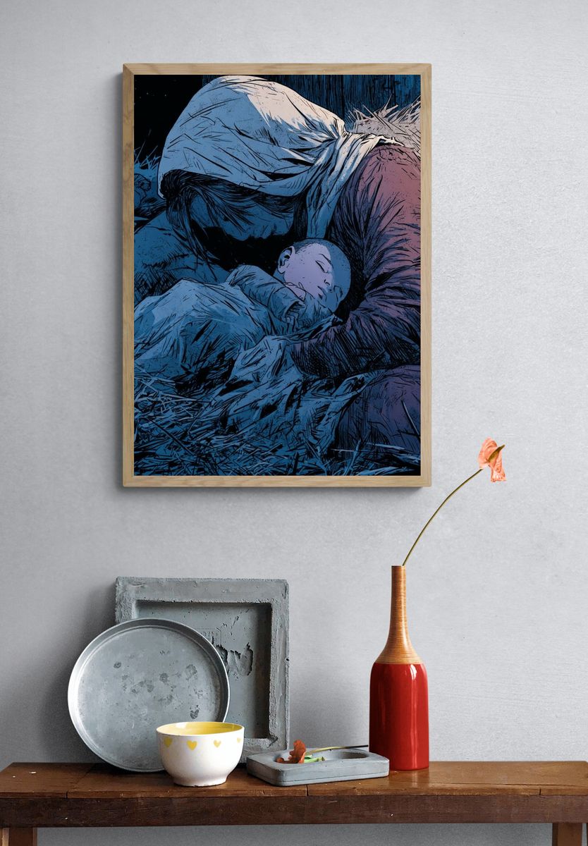 Abstract Fruit Colorful Poster. — room view 3