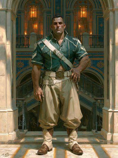 Regal Warrior Portrait Print.