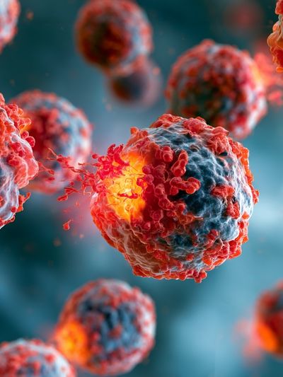 Cancer Cells Digital Art Poster.