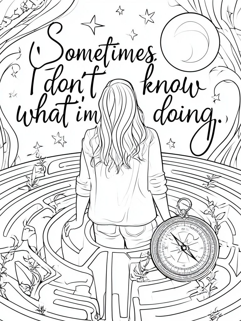 Sometimes I Don't Know What I'm Doing Poster. poster — illustration art