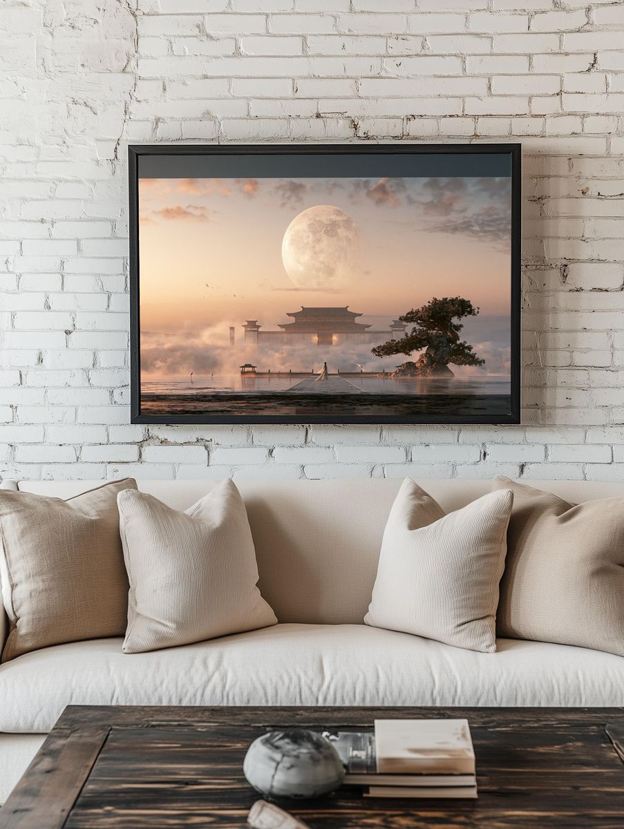 Enchanted Woodland Animals Illustration Poster. — room view 1
