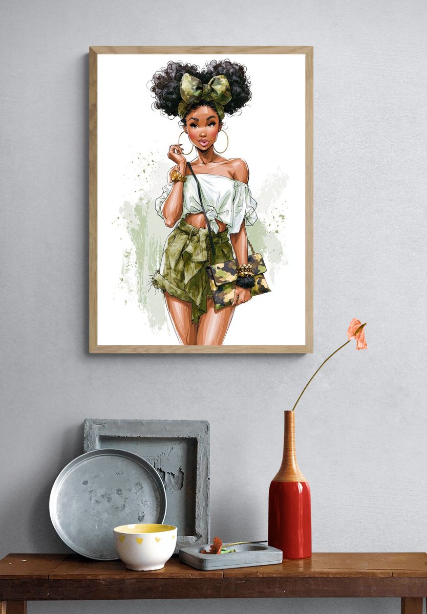 Fashion Illustration Poster. — room view 3