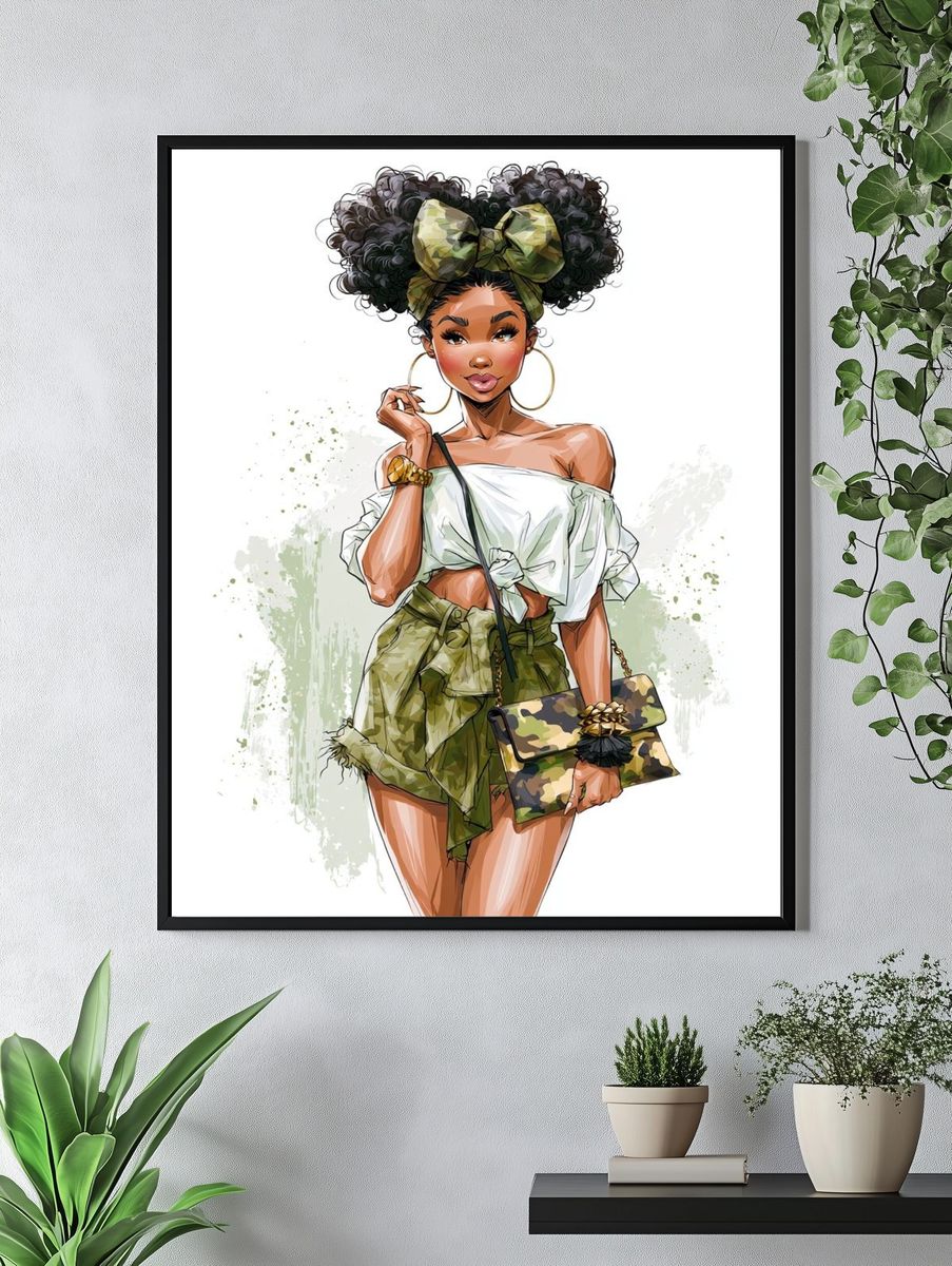 Fashion Illustration Poster. — room view 4