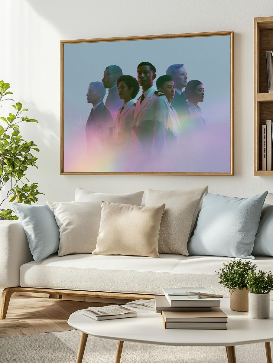 Dreamlike Aviators Portrait Print. — room view 2