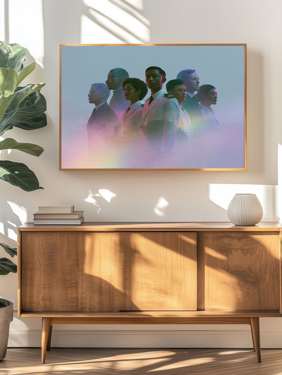 Dreamlike Aviators Portrait Print. — room view 3