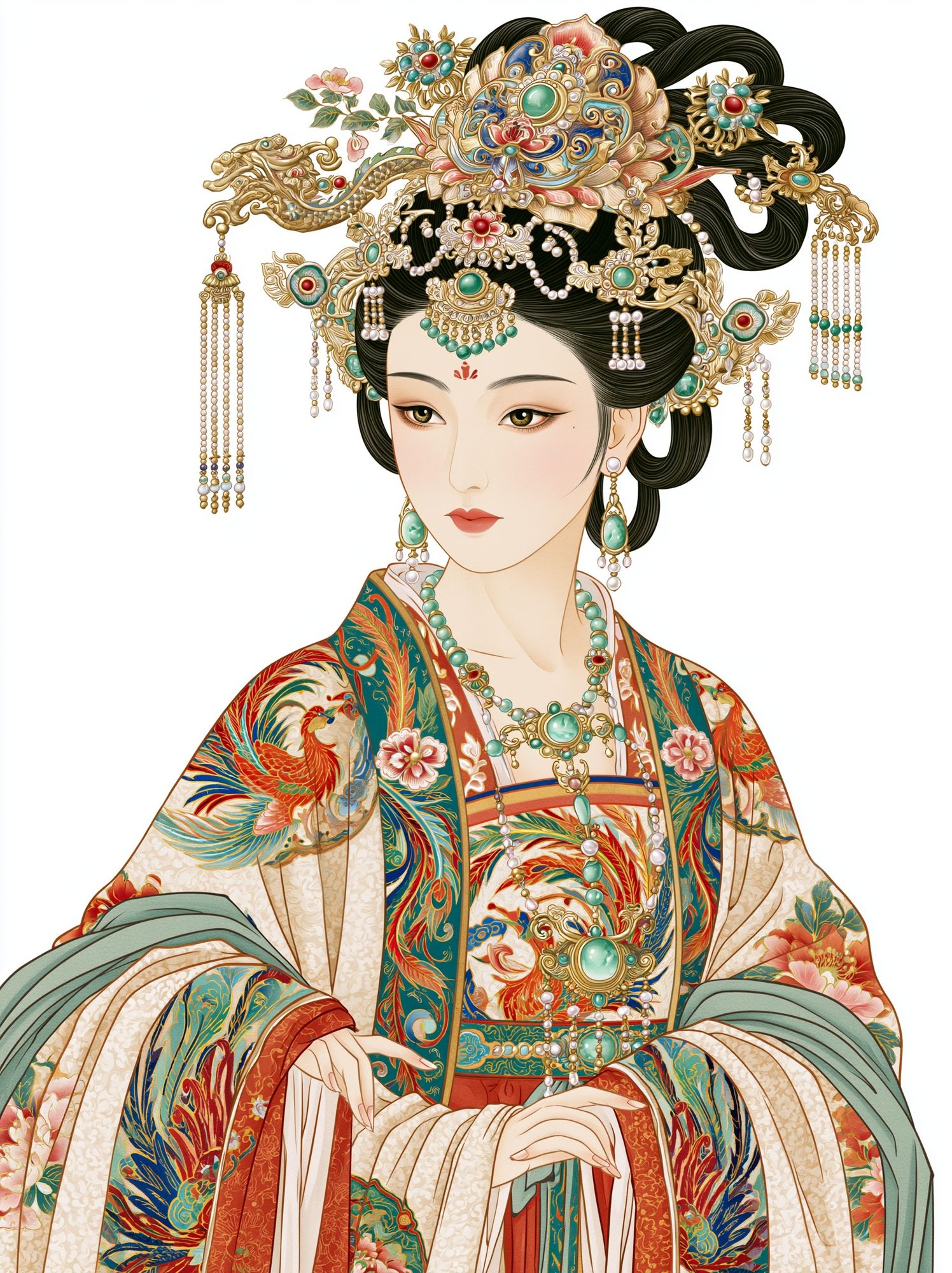 Imperial Geisha Portrait Print. poster detail