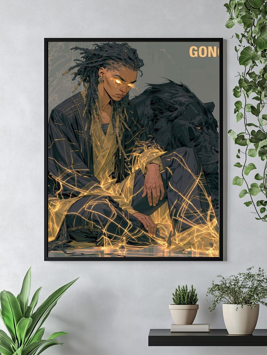 Gong-U Fantasy Illustration Poster. — room view 4