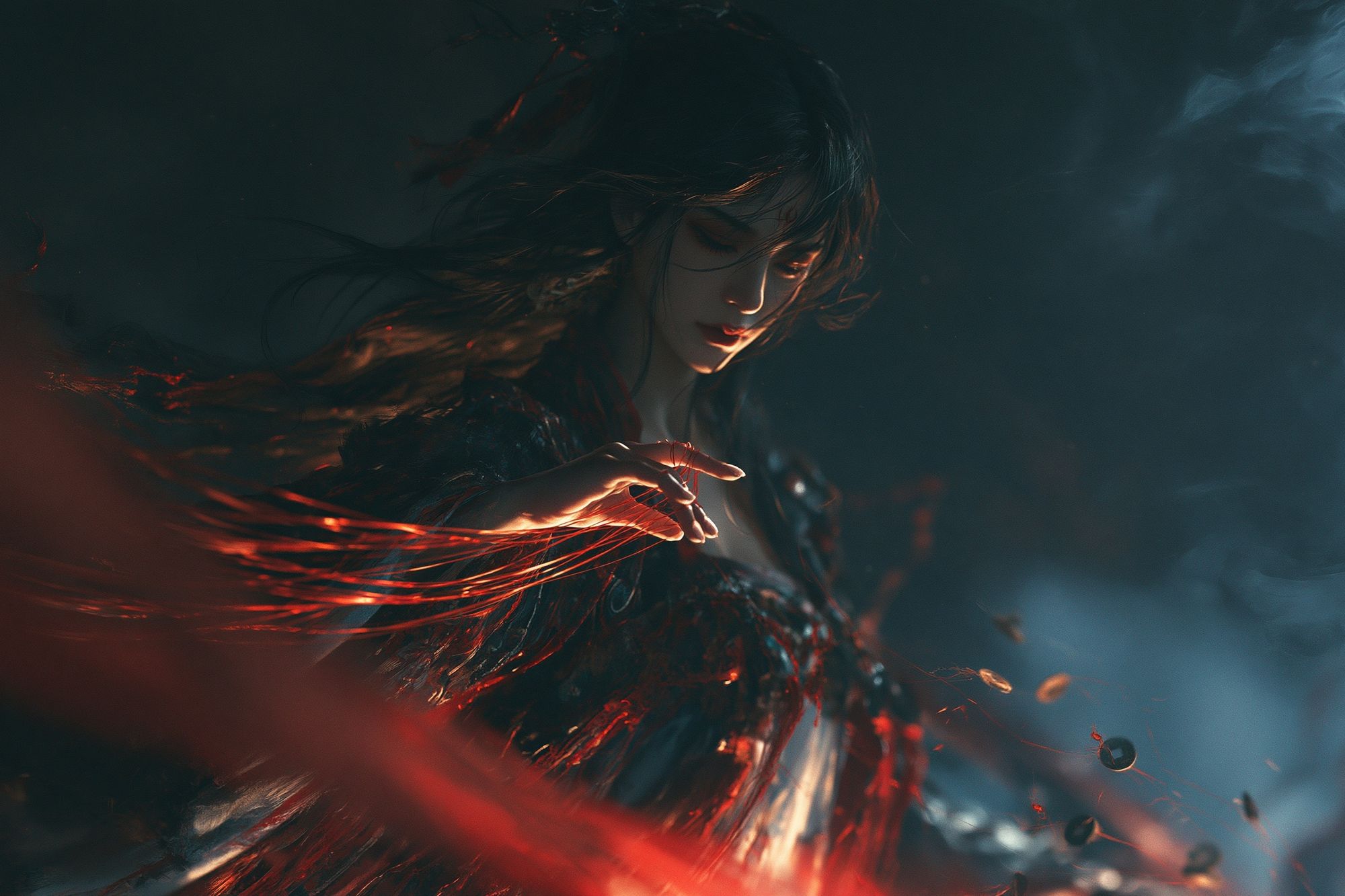 Mystic Woman Digital Art Poster. poster detail