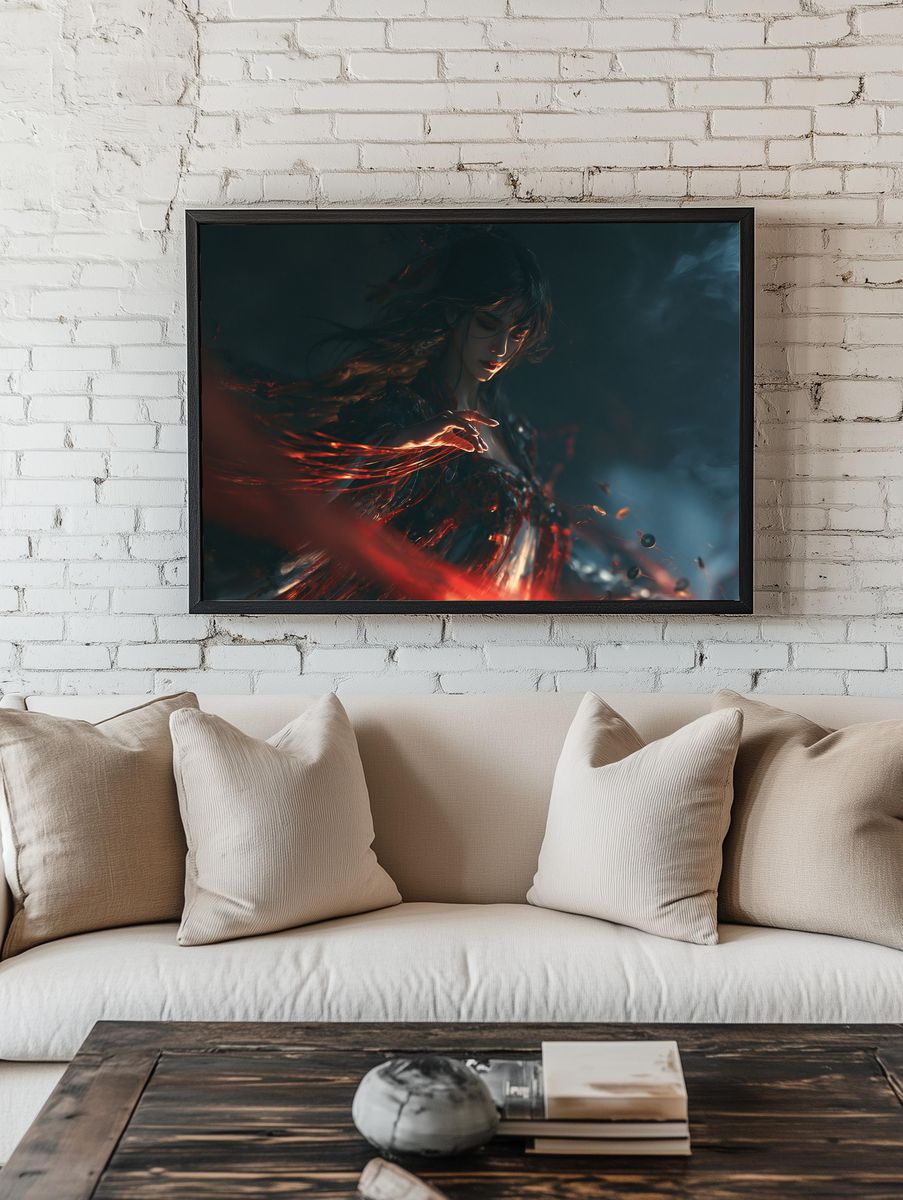 Mystic Woman Digital Art Poster. room preview