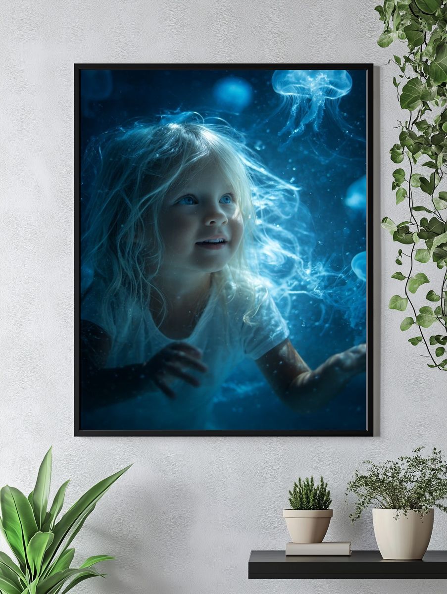 Underwater Jellyfish Dream Poster. — room view 4