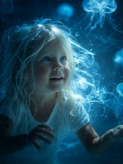 Underwater Jellyfish Dream Poster. poster print