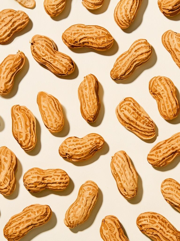 Peanut Pattern Illustration Poster. poster — illustration art