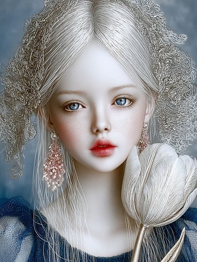 Porcelain Doll Portrait Print.