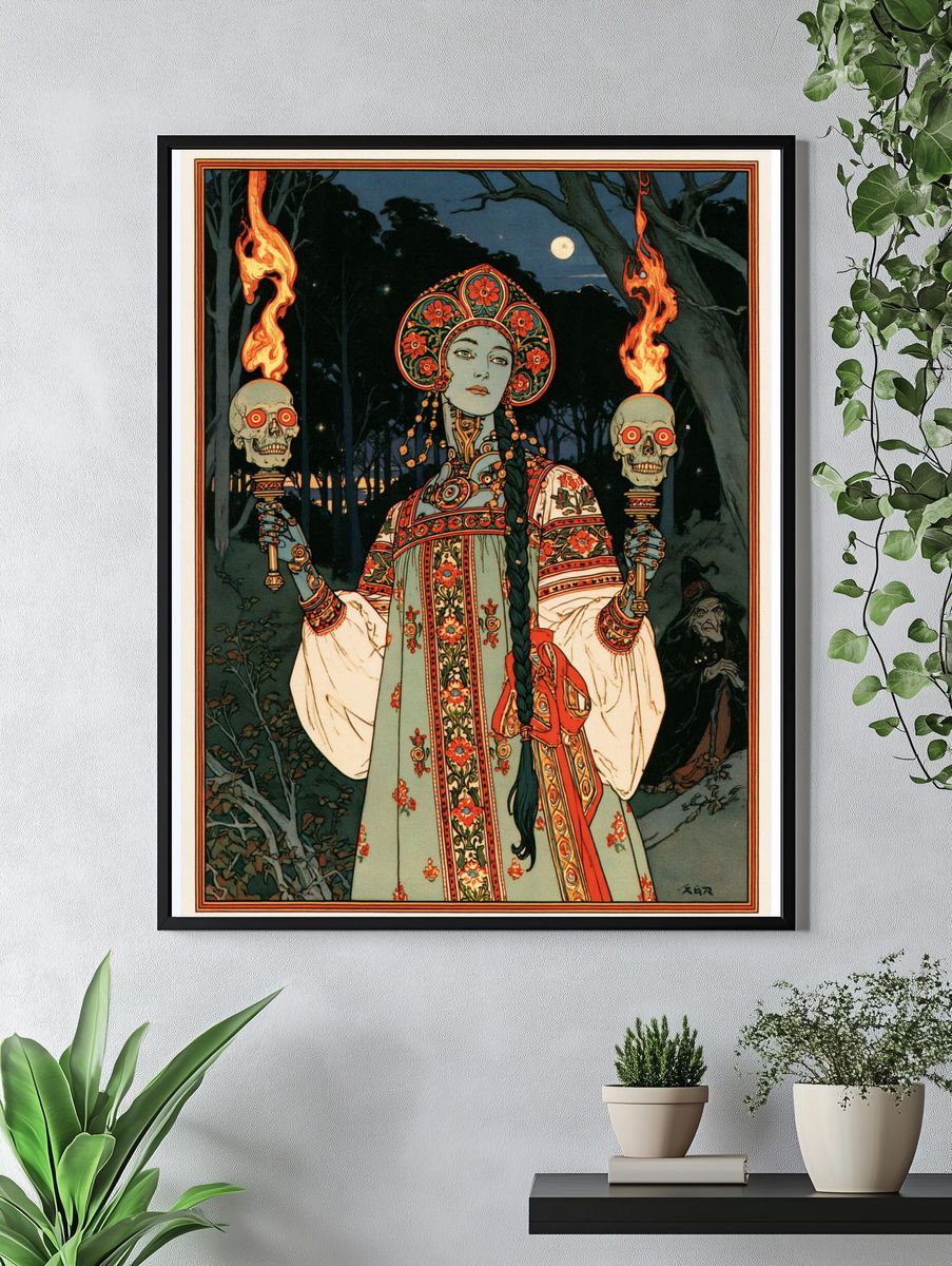 Mystic Folk Horror Illustration Poster. — room view 4