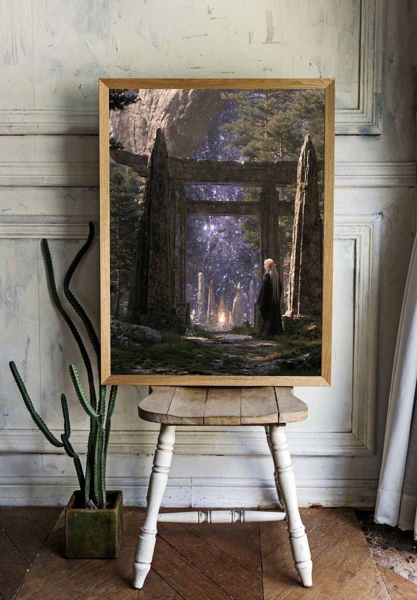 Elven Portal in the Forest Poster. room preview