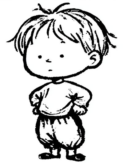 Minimal Child Sketch Poster.