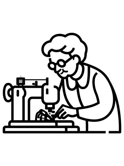 Masked Suit Figure Illustration Poster.