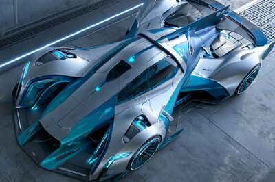 Futuristic Supercar Concept Poster. poster