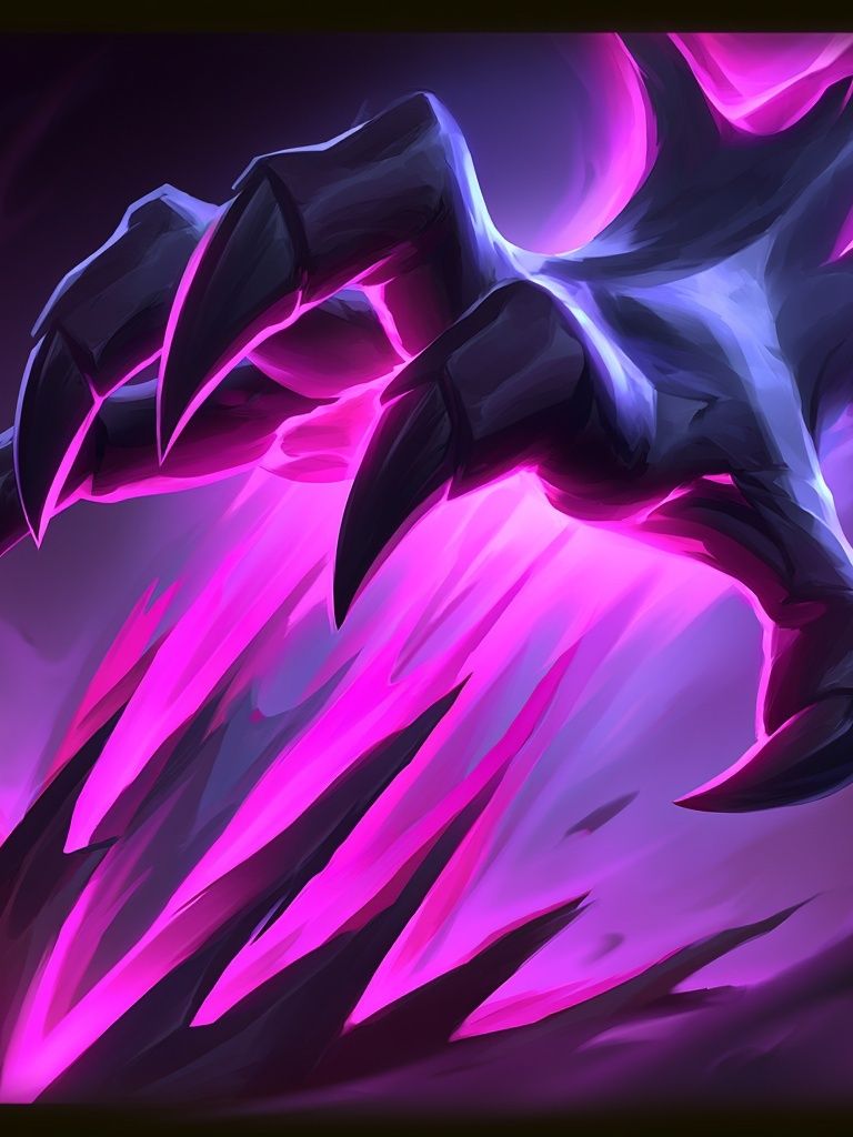 Neon Claw Strike Illustration Poster. poster detail
