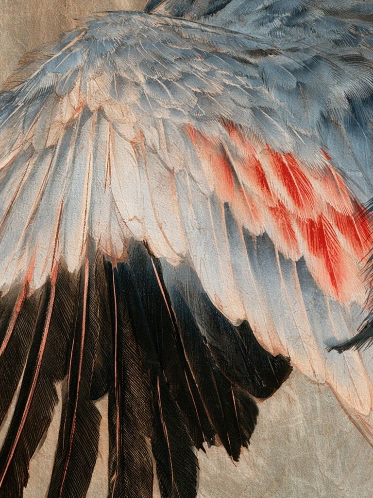Feather Study Illustration Poster. poster detail