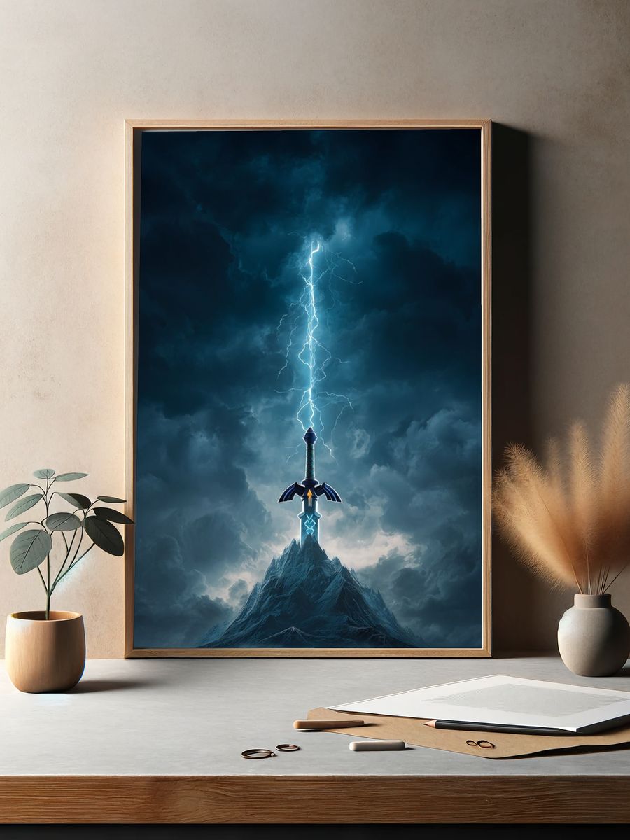 Stormbound Sword Fantasy Print. — room view 2