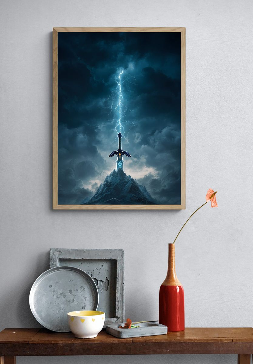 Stormbound Sword Fantasy Print. — room view 3