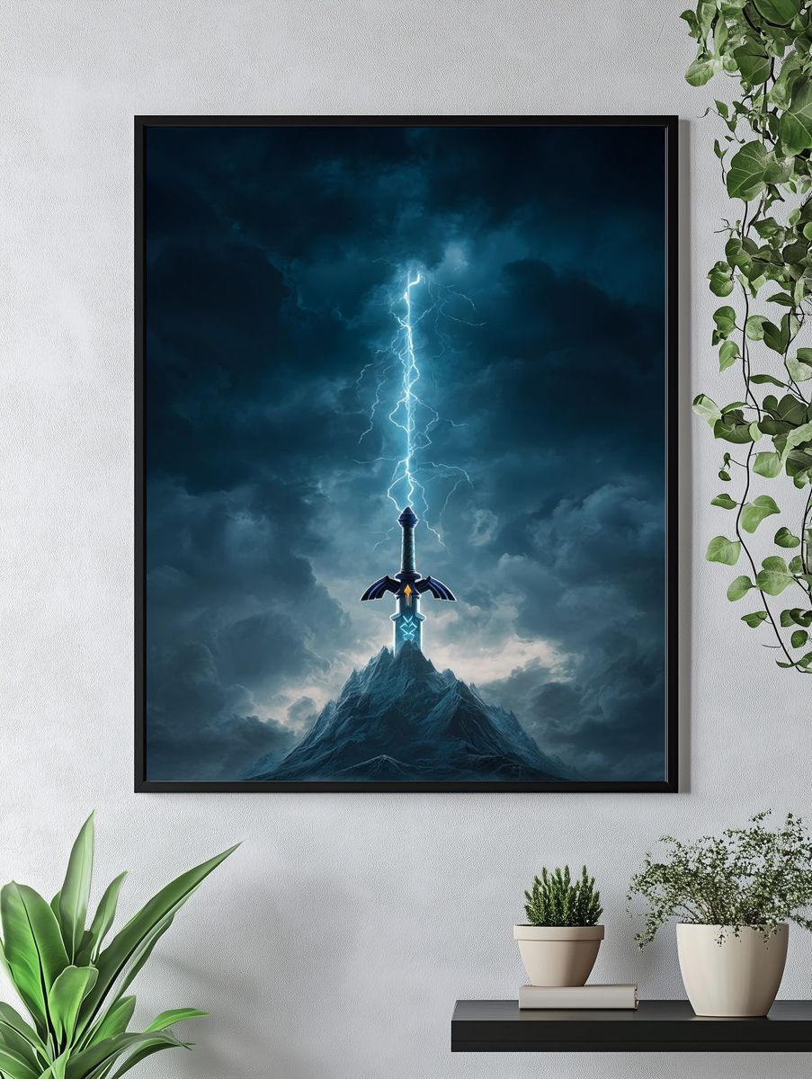 Stormbound Sword Fantasy Print. — room view 4