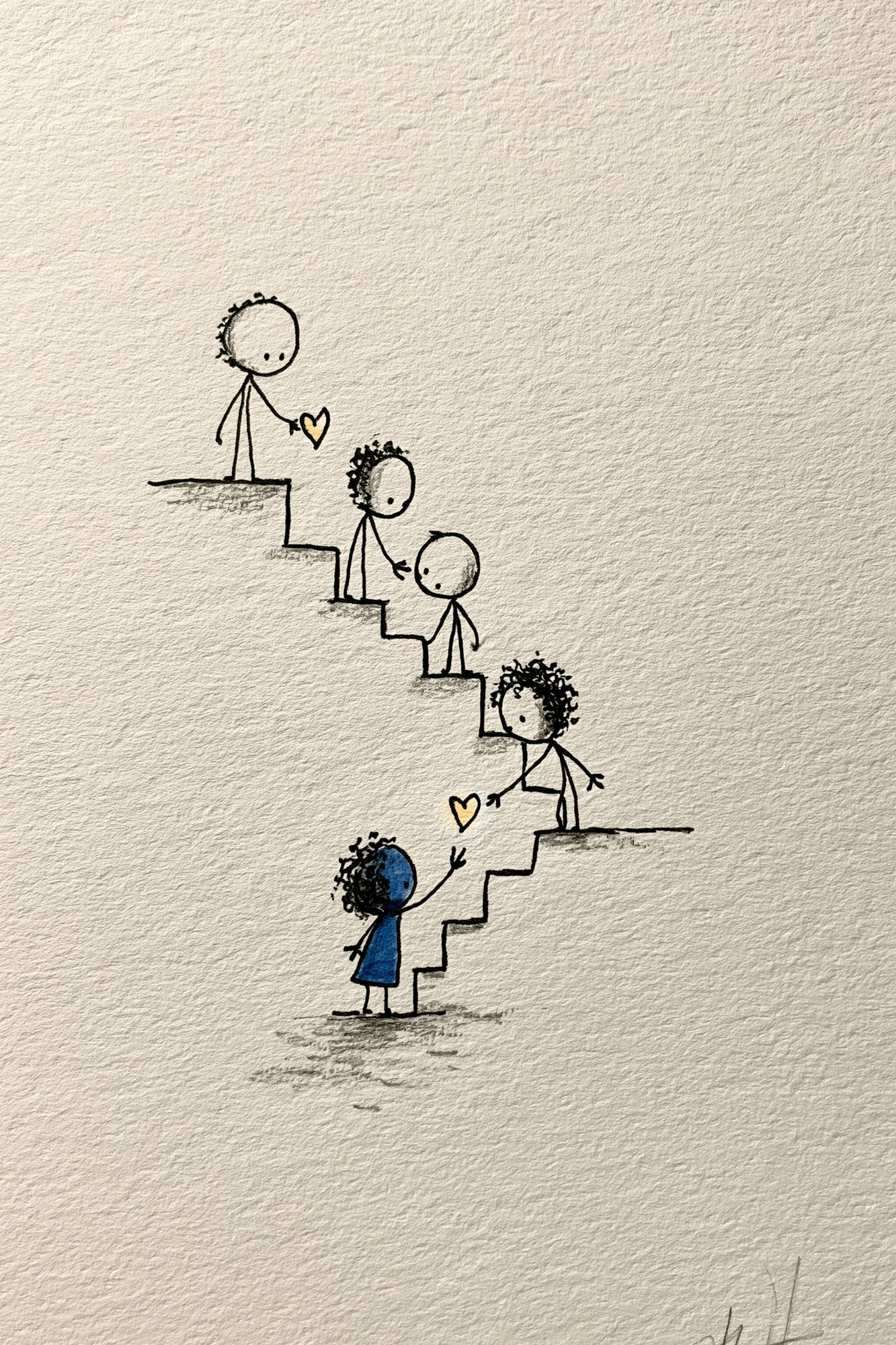 Stairway of Love Typography Print. poster detail