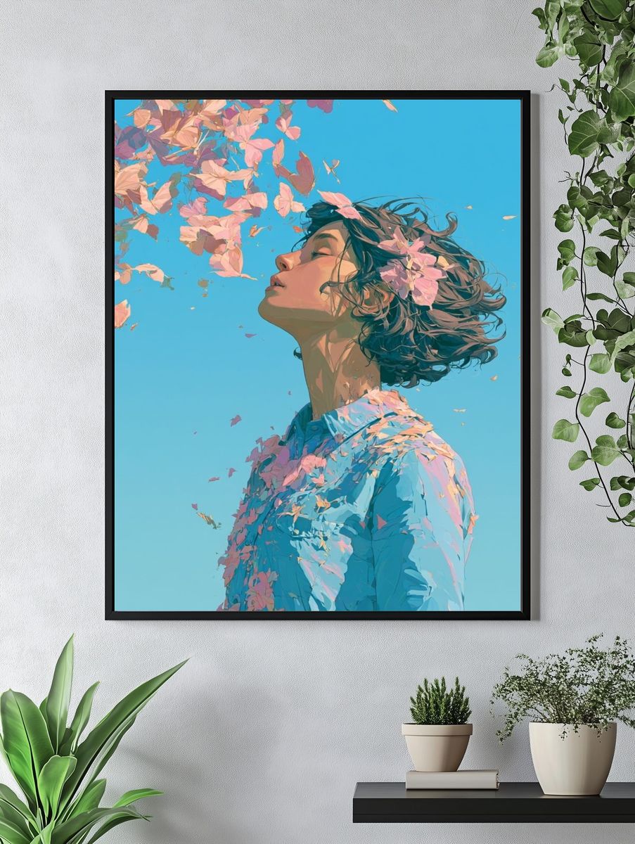 Blossom Dream Portrait Print. — room view 4
