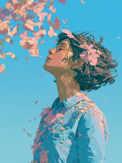 Blossom Dream Portrait Print.
