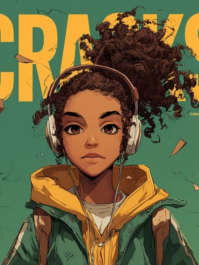 Cranes Digital Art Poster.