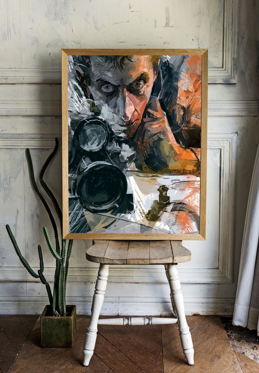Sniper Portrait Illustration Poster. — room view 1