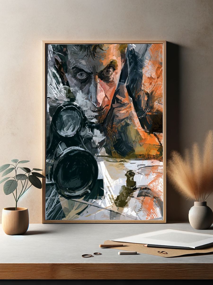 Sniper Portrait Illustration Poster. — room view 2