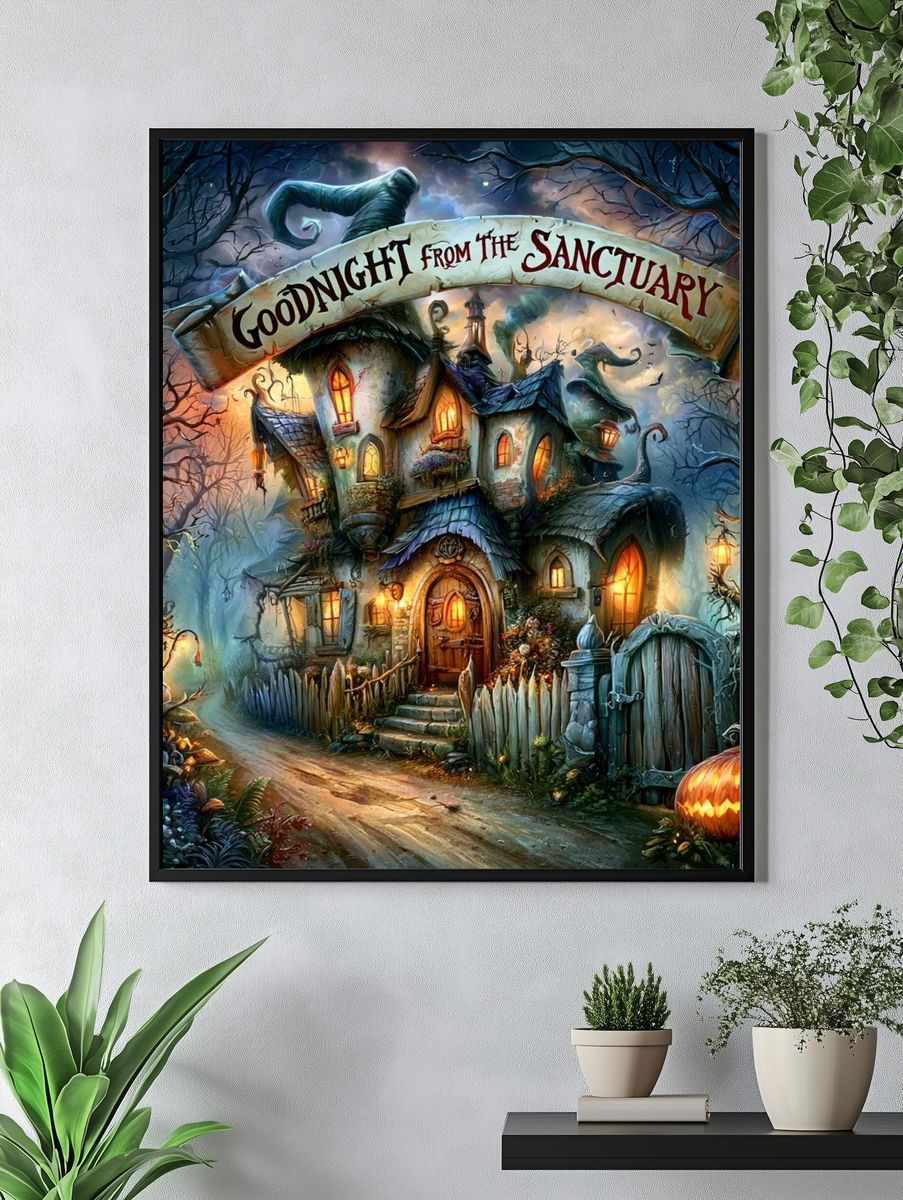 Goodnight from the Sanctuary Illustration Poster. — room view 4