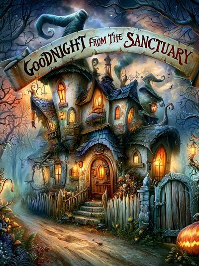 Goodnight from the Sanctuary Illustration Poster.