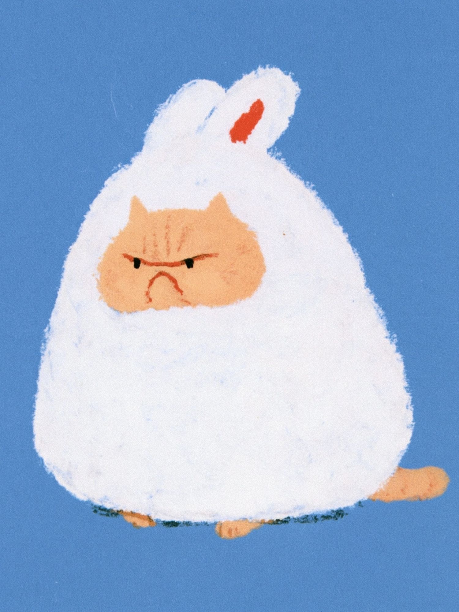 Angry Bunny Illustration Poster. poster detail