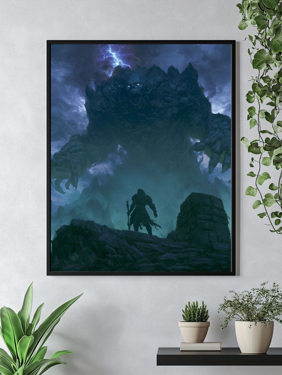 Storm Giant Fantasy Print. — room view 4