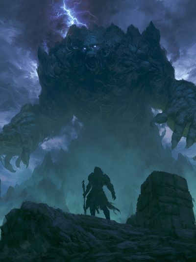 Storm Giant Fantasy Print.