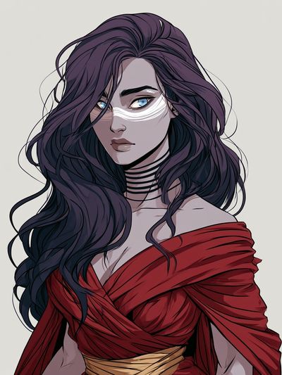 Mystic Woman Portrait Illustration Poster. poster