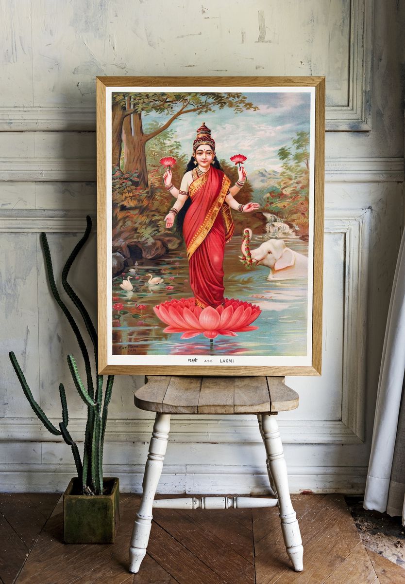 Lakshmi (1894), vintage Hindu Goddess. — room view 1