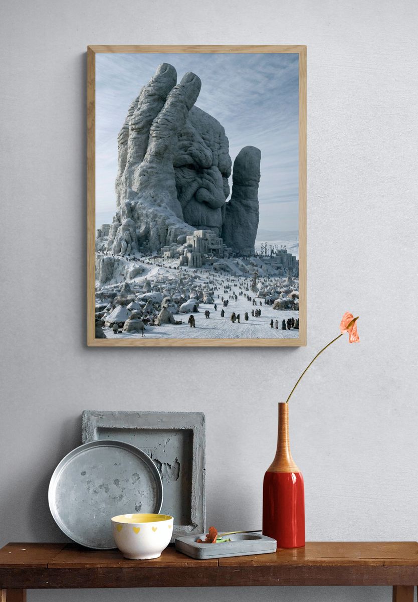Frozen Giant Monument Poster. — room view 3