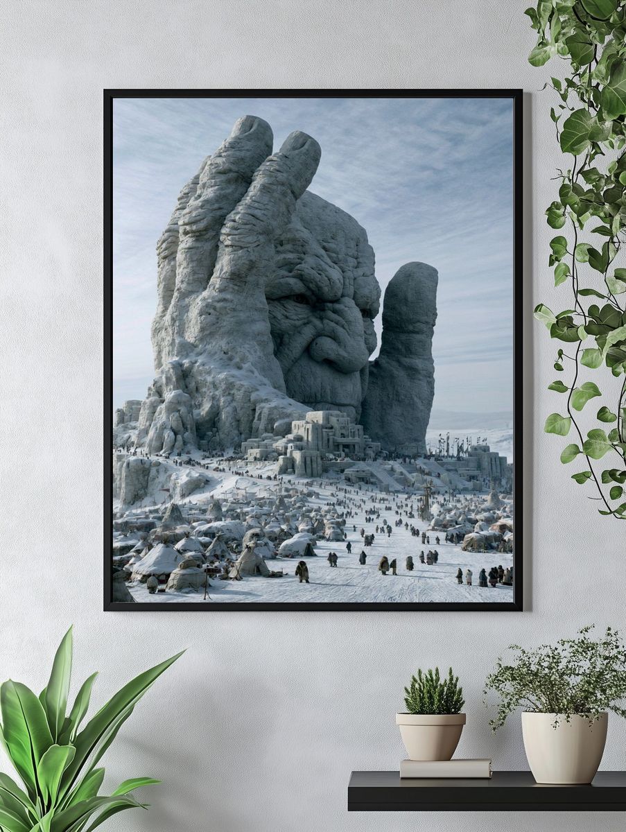 Frozen Giant Monument Poster. — room view 4