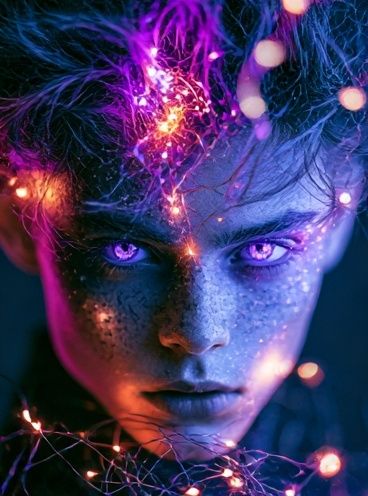 Neon Dream Portrait Poster. poster — illustration art