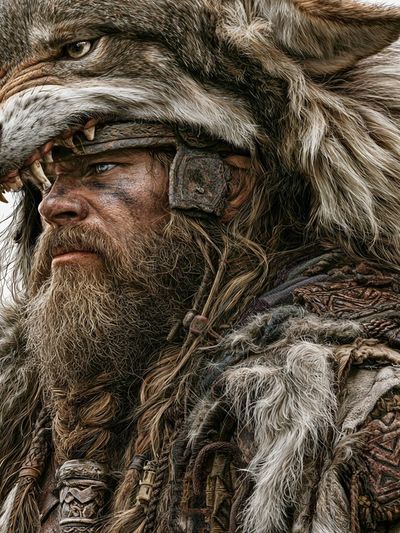 Wolf Warrior Portrait Print.
