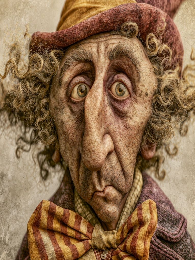 Whimsical Portrait Illustration Poster. poster detail