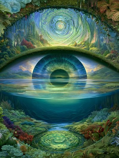 Enchanted Eye of Nature Print. poster