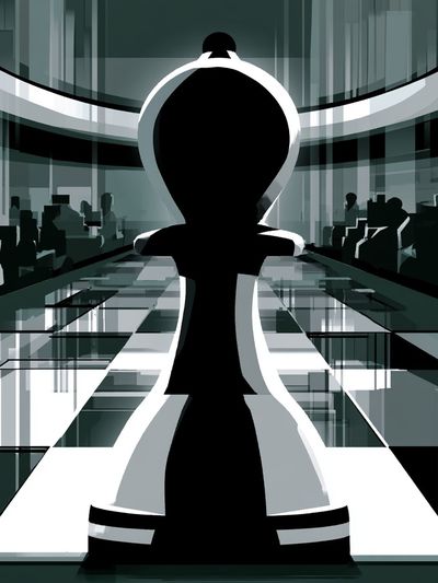 Abstract Chess King Poster. poster