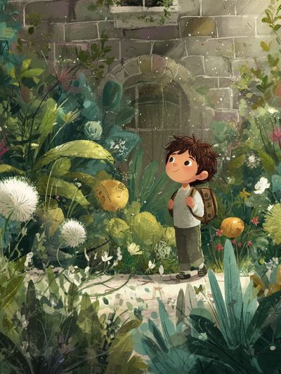 Garden Explorer Illustration Poster.